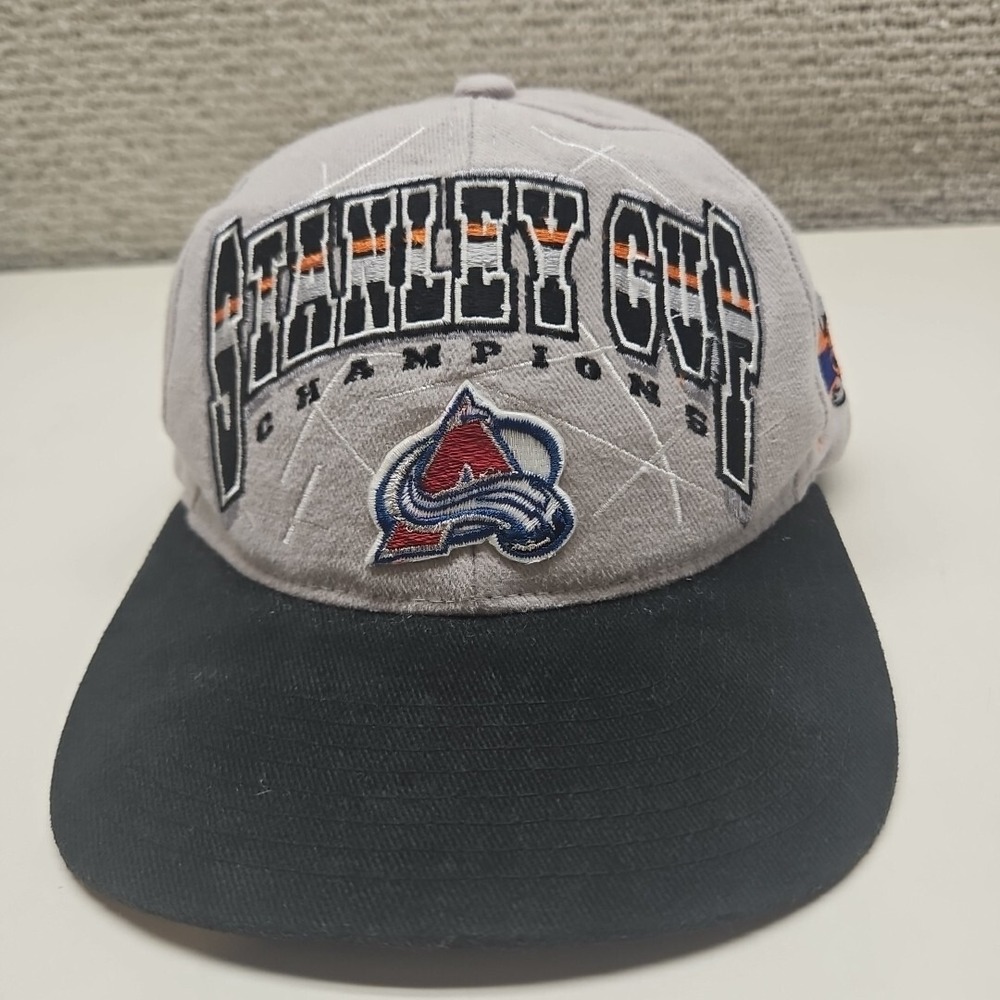 Colorado‎ Avalanche 1996 Stanley Cup Vintage 90s Hat Gray Starter Baseball Cap
